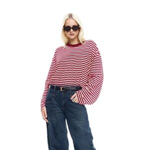 Lioness BLOOM LONG SLEEVE | WINE STRIPE C00